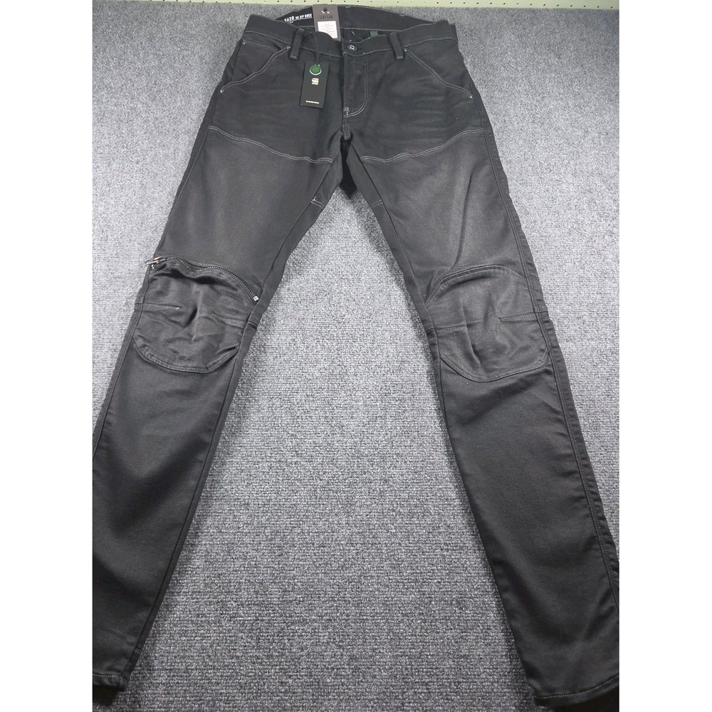 G-Star RAW 5620 3D Zip Knee Skinny Jeans W31 L34 Slander Black